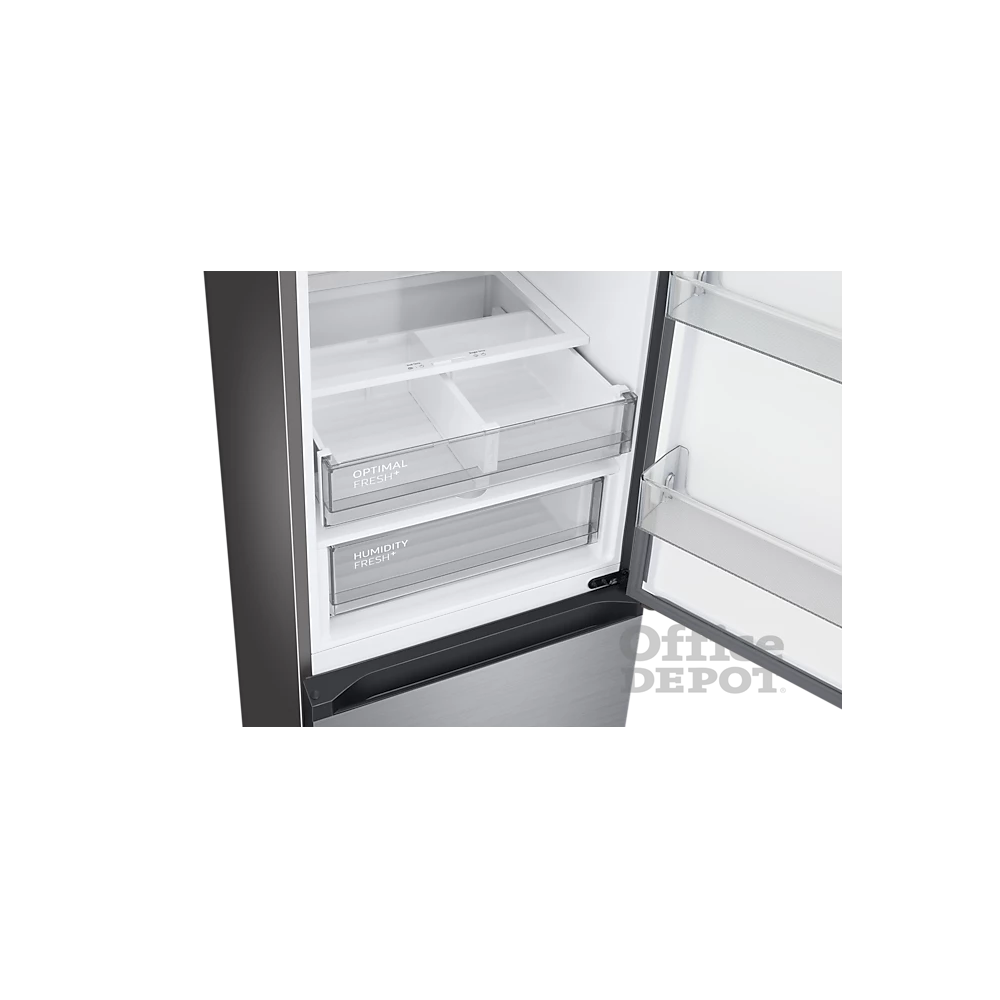 Samsung RB38A7B6AS9/EF inox, alulfagyasztós, Hűtő:273L, Fagyasztó:114L, Twin Cooling Plus hűtőszekrény