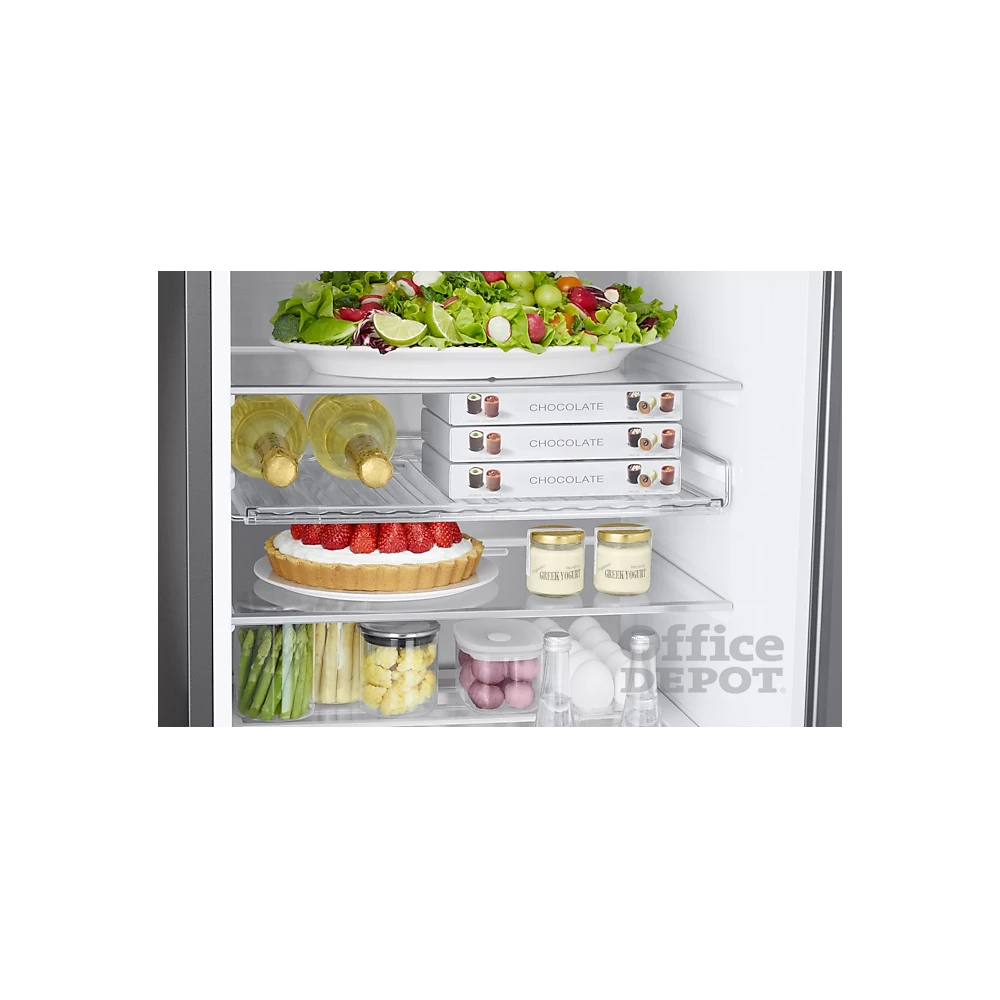 Samsung RB38A7B6AS9/EF inox, alulfagyasztós, Hűtő:273L, Fagyasztó:114L, Twin Cooling Plus hűtőszekrény