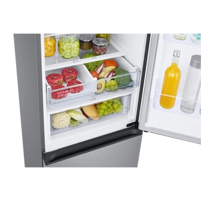 Samsung RB38C675DSA/EF inox, alulfagyasztós, Hűtő:276L, Fagyasztó:114L, No frost hűtőszekrény