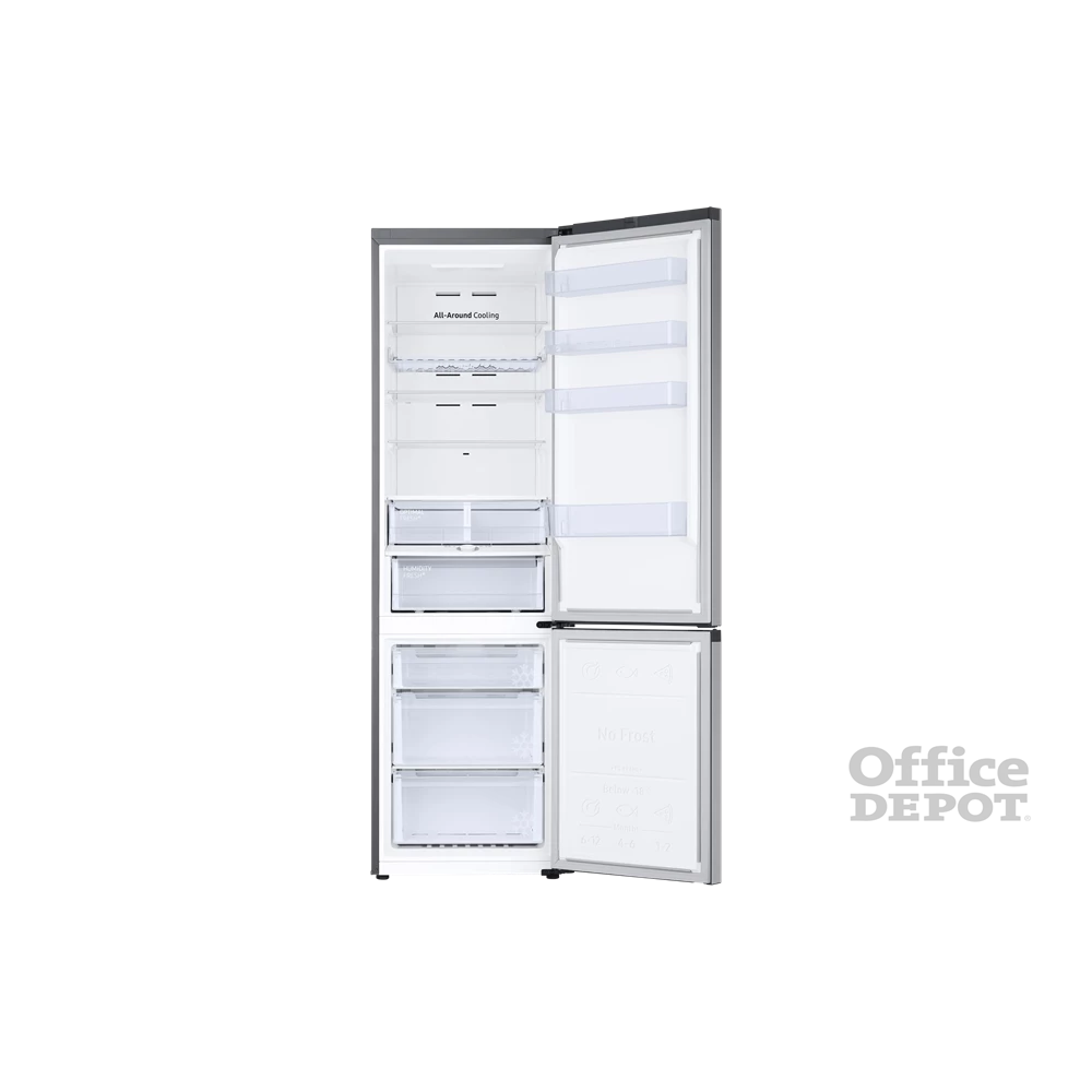 Samsung RB38C675DSA/EF inox, alulfagyasztós, Hűtő:276L, Fagyasztó:114L, No frost hűtőszekrény