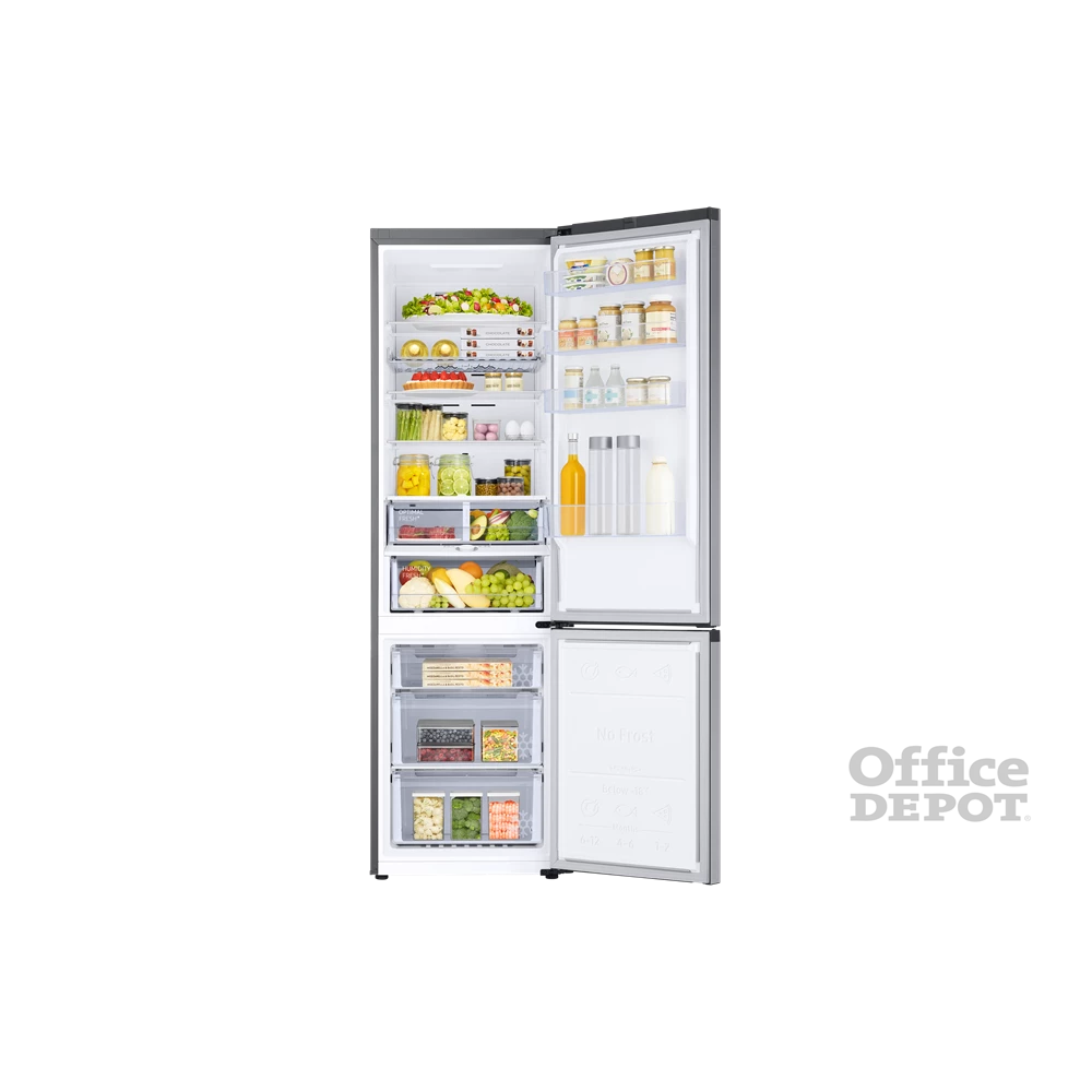 Samsung RB38C675DSA/EF inox, alulfagyasztós, Hűtő:276L, Fagyasztó:114L, No frost hűtőszekrény