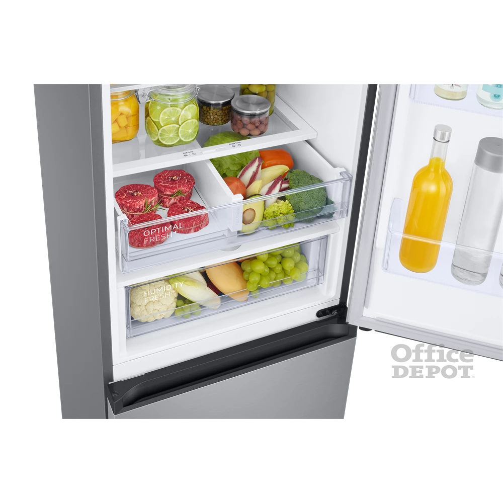 Samsung RB38C675DSA/EF inox, alulfagyasztós, Hűtő:276L, Fagyasztó:114L, No frost hűtőszekrény