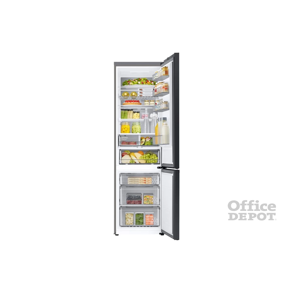 Samsung RB38C7B6CS9/EF inox, alulfagyasztós, Hűtő:276L, Fagyasztó:114L, hűtőszekrény (Használt - B)