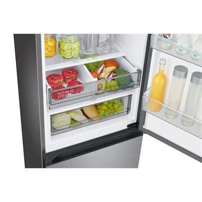 Samsung RB38C7B6CS9/EF inox, alulfagyasztós, Hűtő:276L, Fagyasztó:114L, hűtőszekrény (Használt - B)