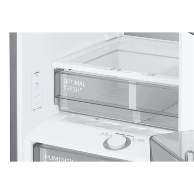 Samsung RB38C7B6CS9/EF inox, alulfagyasztós, Hűtő:276L, Fagyasztó:114L, hűtőszekrény (Használt - B)