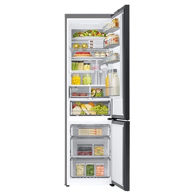 Samsung RB38C7B6CS9/EF inox, alulfagyasztós, Hűtő:276L, Fagyasztó:114L, hűtőszekrény (Használt - B)