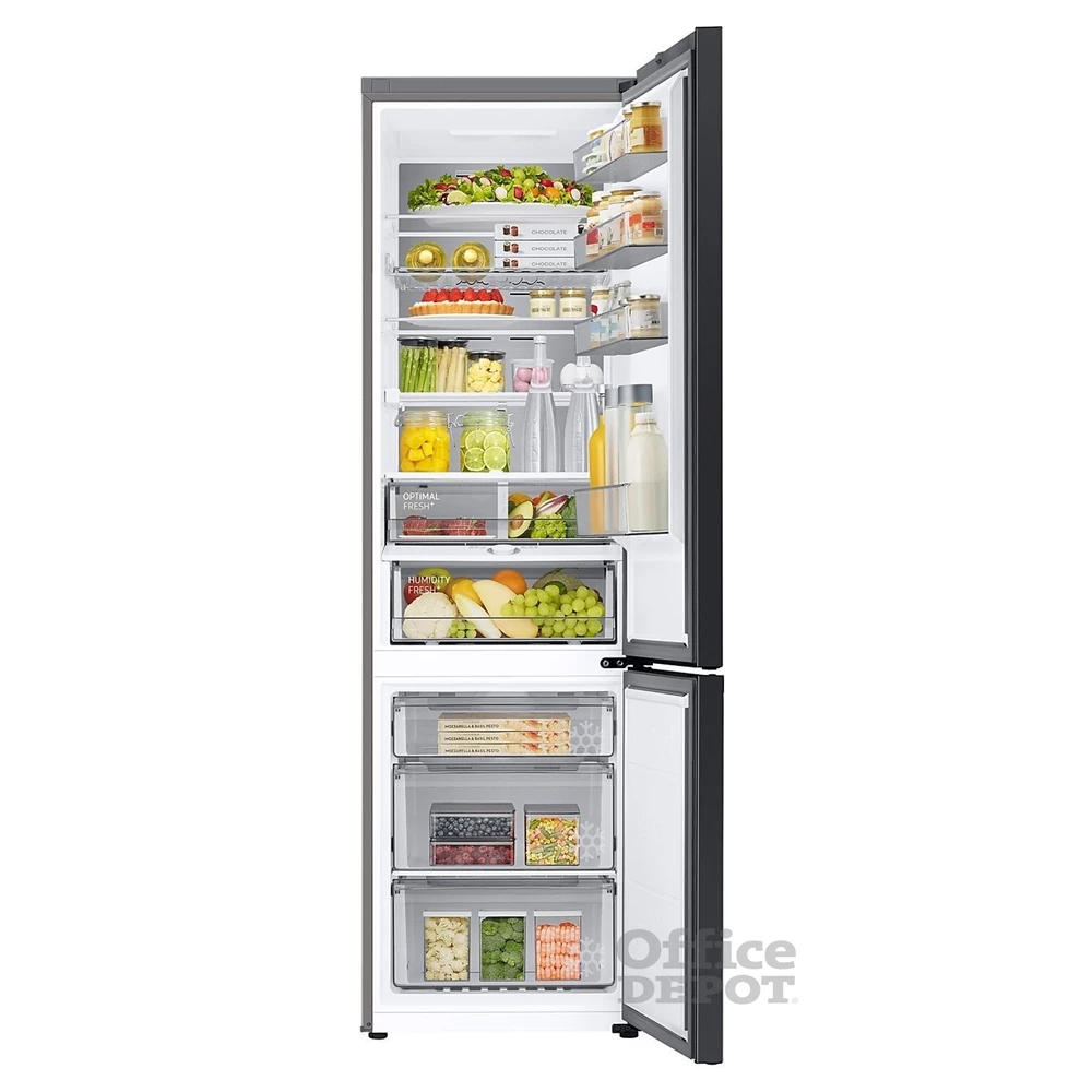 Samsung RB38C7B6CS9/EF inox, alulfagyasztós, Hűtő:276L, Fagyasztó:114L, hűtőszekrény (Használt - B)