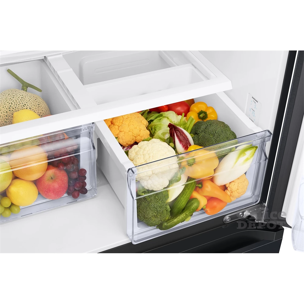 Samsung RF50C530EB1/EO fekete, Side-by-Side, Hűtő:330L, Fagyasztó:165L, Twin Cooling Plus hűtőszekrény