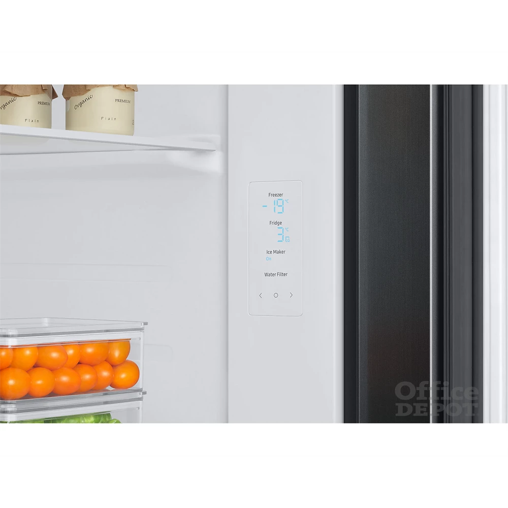 Samsung RS67A8811B1/EF fekete, Side-by-Side, Hűtő:409L, Fagyasztó:225L, Twin Cooling Plus hűtőszekrény