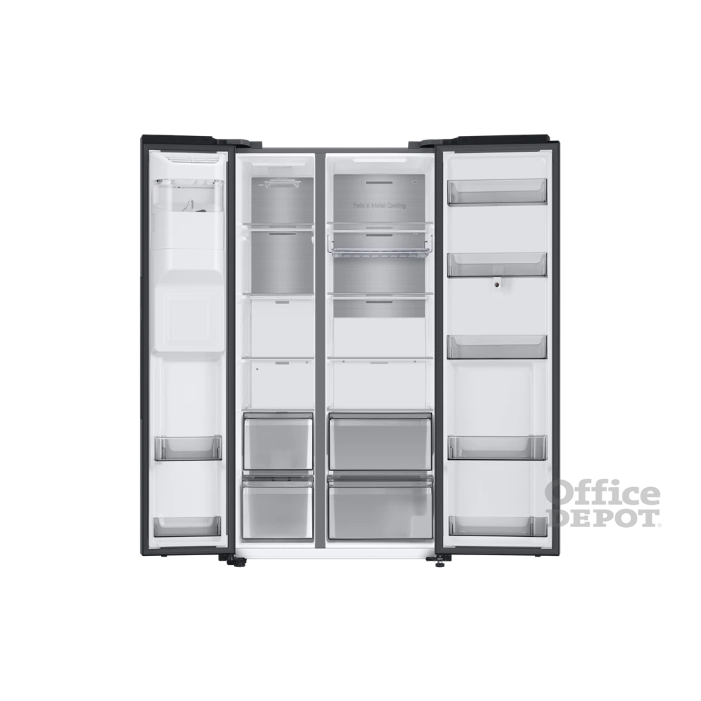 Samsung RS6HA8891B1/EF fekete, Side-by-Side, Hűtő:389L, Fagyasztó:225L, hűtőszekrény