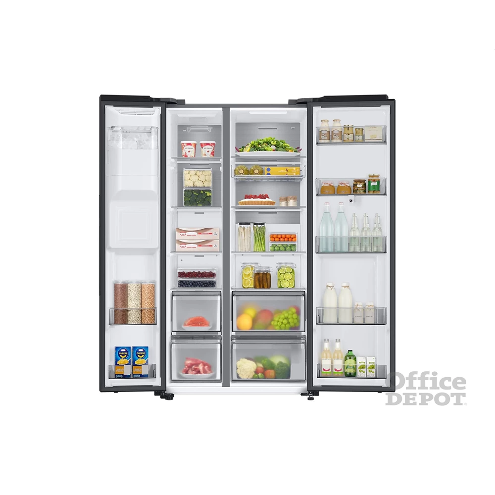 Samsung RS6HA8891B1/EF fekete, Side-by-Side, Hűtő:389L, Fagyasztó:225L, hűtőszekrény