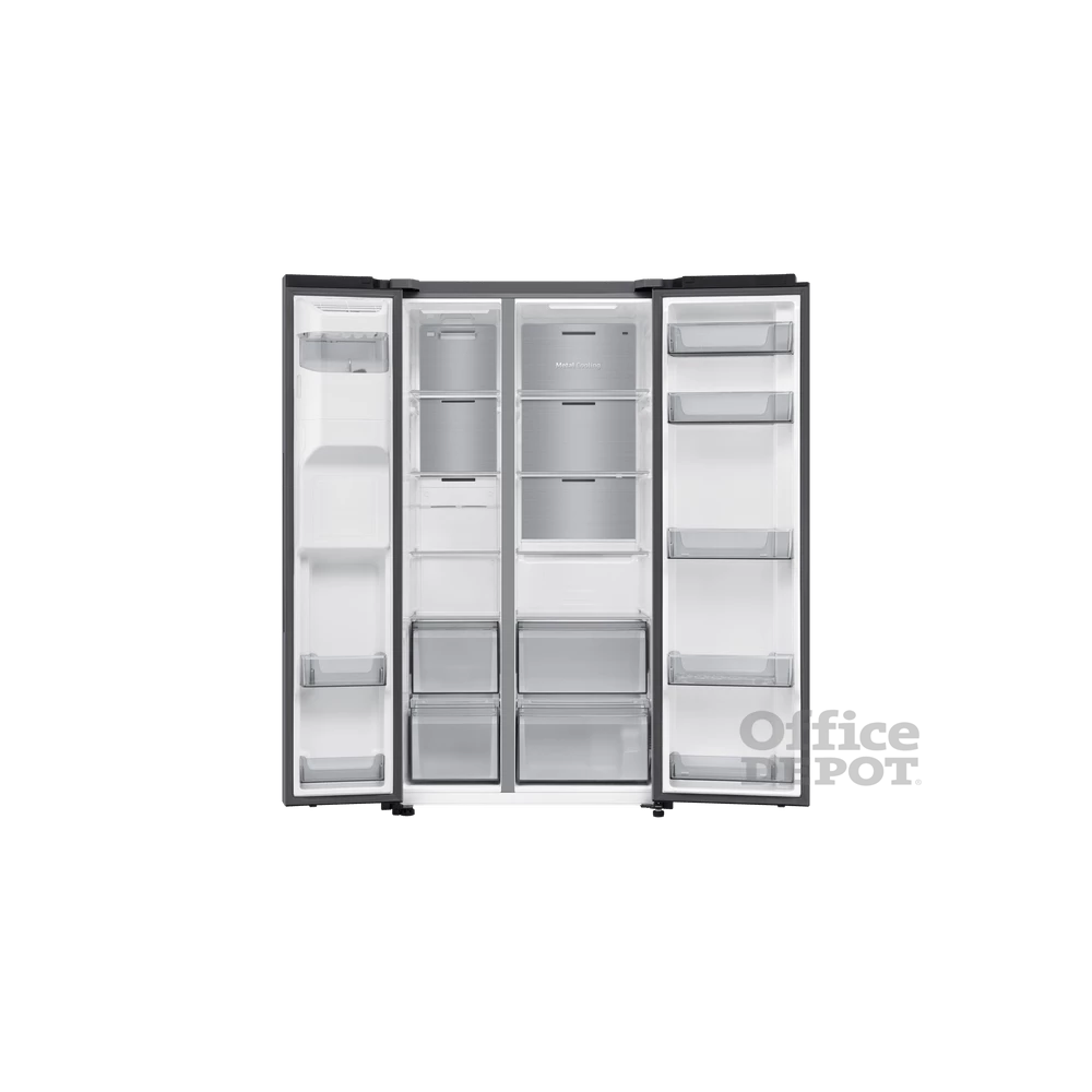 Samsung RS70F64KETEO szürke, Side-by-Side, Hűtő:420L, Fagyasztó:220L, hűtőszekrény