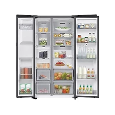 Samsung RS90F66BETEO inox, Side-by-Side, Hűtő:389L, Fagyasztó:225L, hűtőszekrény