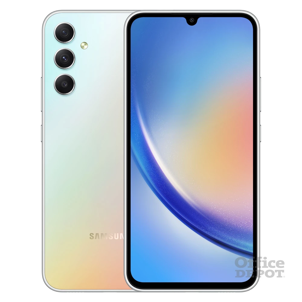 Samsung Galaxy A34 6/128GB DualSIM (SM-A346B) kártyafüggetlen okostelefon - király ezüst (Android)