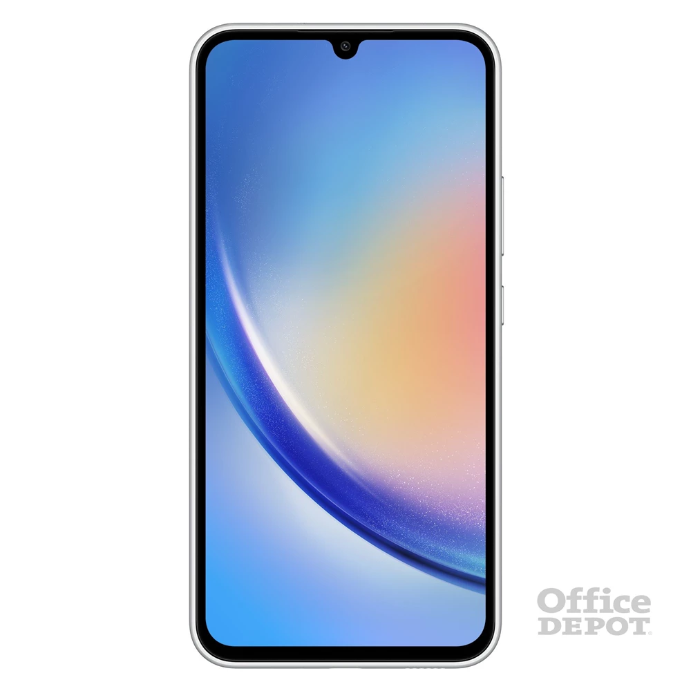 Samsung Galaxy A34 6/128GB DualSIM (SM-A346B) kártyafüggetlen okostelefon - király ezüst (Android)