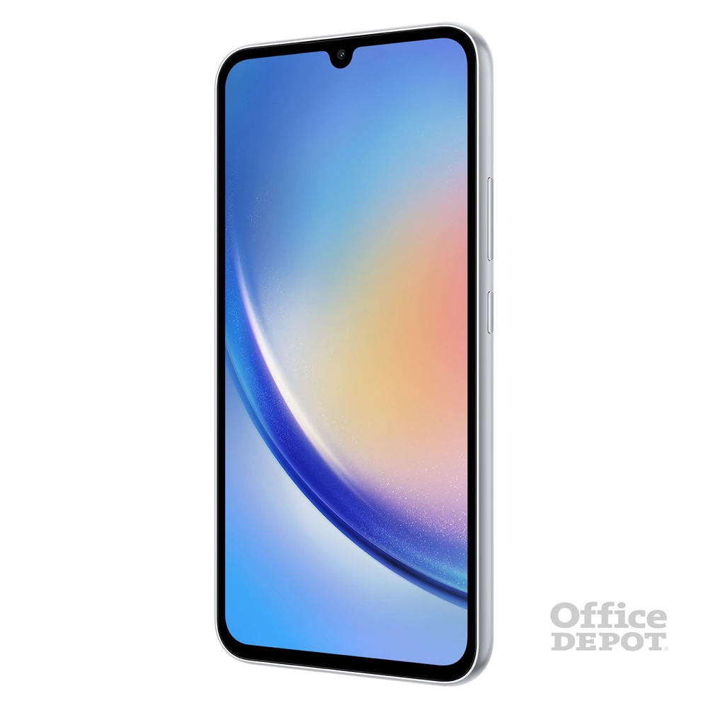 Samsung Galaxy A34 6/128GB DualSIM (SM-A346B) kártyafüggetlen okostelefon - király ezüst (Android)