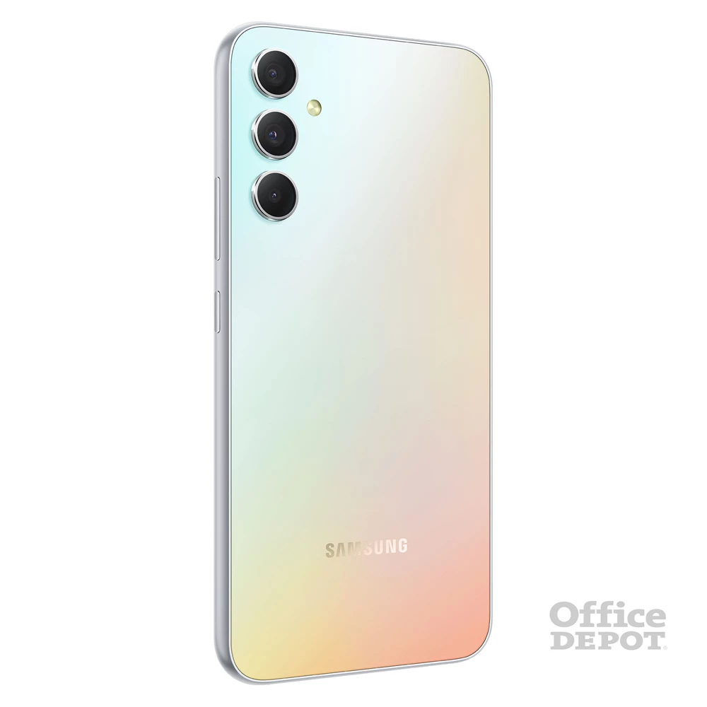 Samsung Galaxy A34 6/128GB DualSIM (SM-A346B) kártyafüggetlen okostelefon - király ezüst (Android)