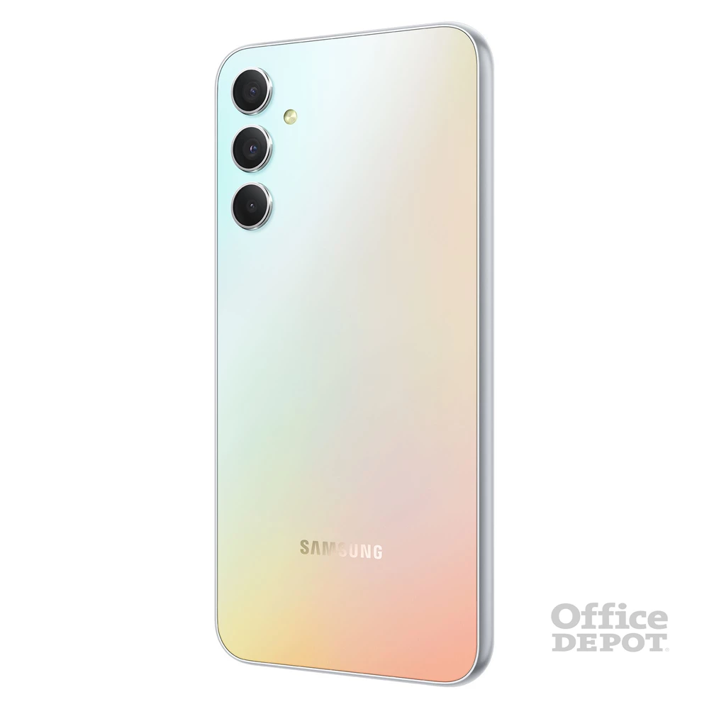 Samsung Galaxy A34 6/128GB DualSIM (SM-A346B) kártyafüggetlen okostelefon - király ezüst (Android)