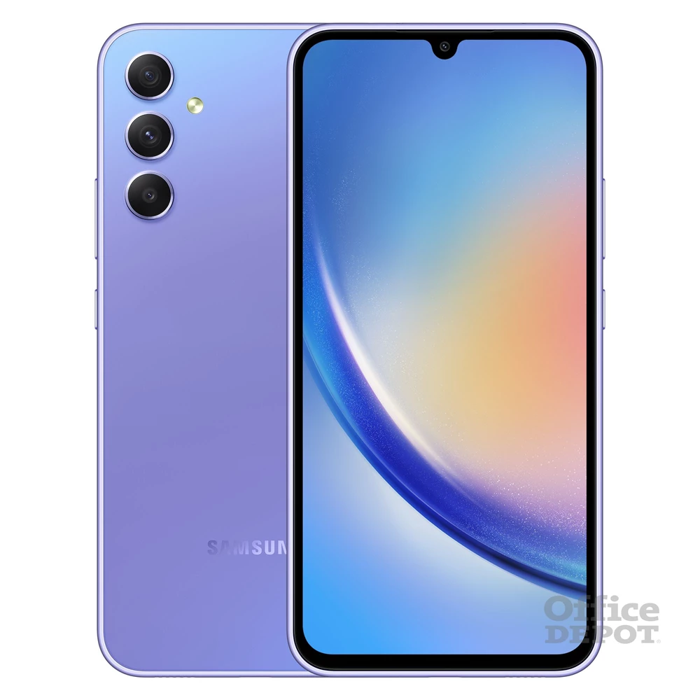 Samsung Galaxy A34 6/128GB DualSIM (SM-A346B) kártyafüggetlen okostelefon - király lila (Android)