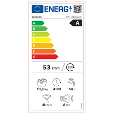 Samsung WW11BBA046AWLE 11 kg elöltöltős mosógép Samsung WW11BBA046AWLE 11 kg elöltöltős mosógép