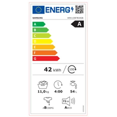 Samsung WW11DB7B34GBU4 11 kg fekete elöltöltős mosógép Samsung WW11DB7B34GBU4 11 kg fekete elöltöltős mosógép