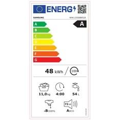 Samsung WW11DG6B85LBU4 11 kg fekete elöltöltős mosógép Samsung WW11DG6B85LBU4 11 kg fekete elöltöltős mosógép