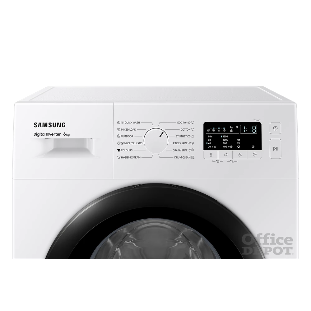 Samsung WW60A3120BE/LE fehér, elöltöltős, keskeny, max.1200ford., 6 kg, mosógép