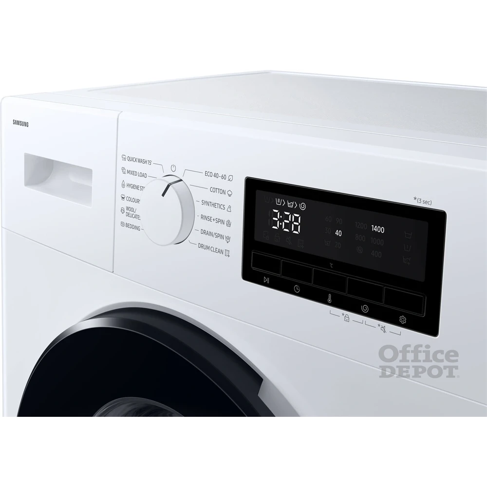 Samsung WW70FG3M05AWLE fehér, elöltöltős, keskeny, max.1400ford., 7 kg, mosógép (Újszerű)