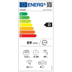 Samsung WW70T4020EE/LE 7 kg elöltöltős mosógép Samsung WW70T4020EE/LE 7 kg elöltöltős mosógép