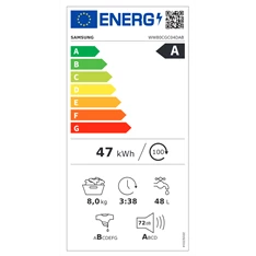 Samsung WW80CGC04DABLE 8 kg elöltöltős mosógép Samsung WW80CGC04DABLE 8 kg elöltöltős mosógép