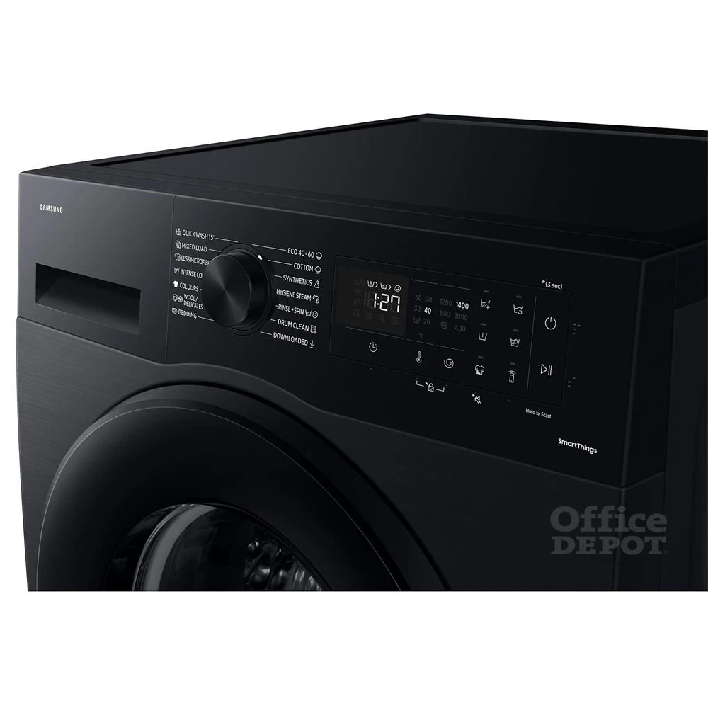 Samsung WW80CGC04DABLE fekete, elöltöltős, max.1400ford., 8 kg, mosógép (Használt - A)