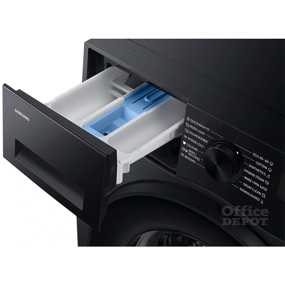 Samsung WW80CGC04DABLE fekete, elöltöltős, max.1400ford., 8 kg, mosógép (Használt - A)