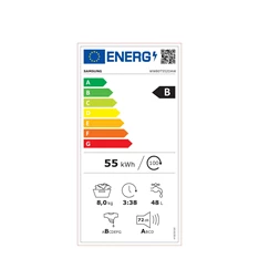 Samsung WW80T552DAW/S6 8 kg elöltöltős mosógép Samsung WW80T552DAW/S6 8 kg elöltöltős mosógép