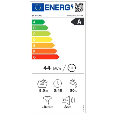 Samsung WW90CGC04DAELE 9 kg elöltöltős mosógép (Újszerű) Samsung WW90CGC04DAELE 9 kg elöltöltős mosógép (Újszerű)