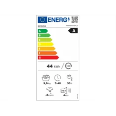 Samsung WW90DG6G94LKU4 fehér, elöltöltős, keskeny, max.1400ford., 9 kg, mosógép