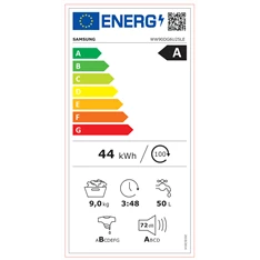 Samsung WW90DG6U25LEU4 9 kg elöltöltős mosógép Samsung WW90DG6U25LEU4 9 kg elöltöltős mosógép