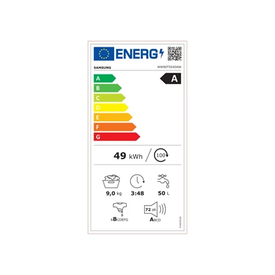 Samsung WW90T554DAW/S6 9 kg elöltöltős mosógép (Újszerű) Samsung WW90T554DAW/S6 9 kg elöltöltős mosógép (Újszerű)