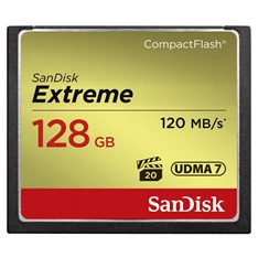 Sandisk 00124095 128GB Compact Flash Extreme memóriakártya Sandisk 00124095 128GB Compact Flash Extreme memóriakártya