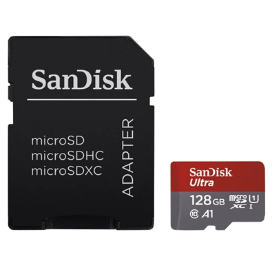 Sandisk 173449 128GB SD micro ( SDXC Class 10) Ultra Android memóriakártya adapterrel Sandisk 173449 128GB SD micro ( SDXC Class 10) Ultra Android memóriakártya adapterrel