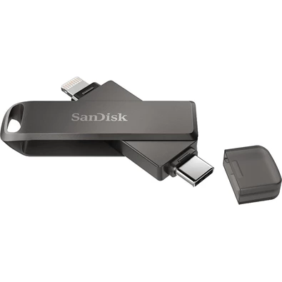 Sandisk 128GB USB C/Apple Lightning iXPAND LUXE Fekete (186553) Flash Drive Sandisk 128GB USB C/Apple Lightning iXPAND LUXE Fekete (186553) Flash Drive