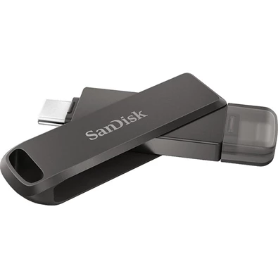 Sandisk 128GB USB C/Apple Lightning iXPAND LUXE Fekete (186553) Flash Drive Sandisk 128GB USB C/Apple Lightning iXPAND LUXE Fekete (186553) Flash Drive
