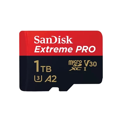 Sandisk 00214508 1TB SD micro Extreme Pro (SDXC Class 10 UHS-I U3) memóriakártya adapterrel Sandisk 00214508 1TB SD micro Extreme Pro (SDXC Class 10 UHS-I U3) memóriakártya adapterrel