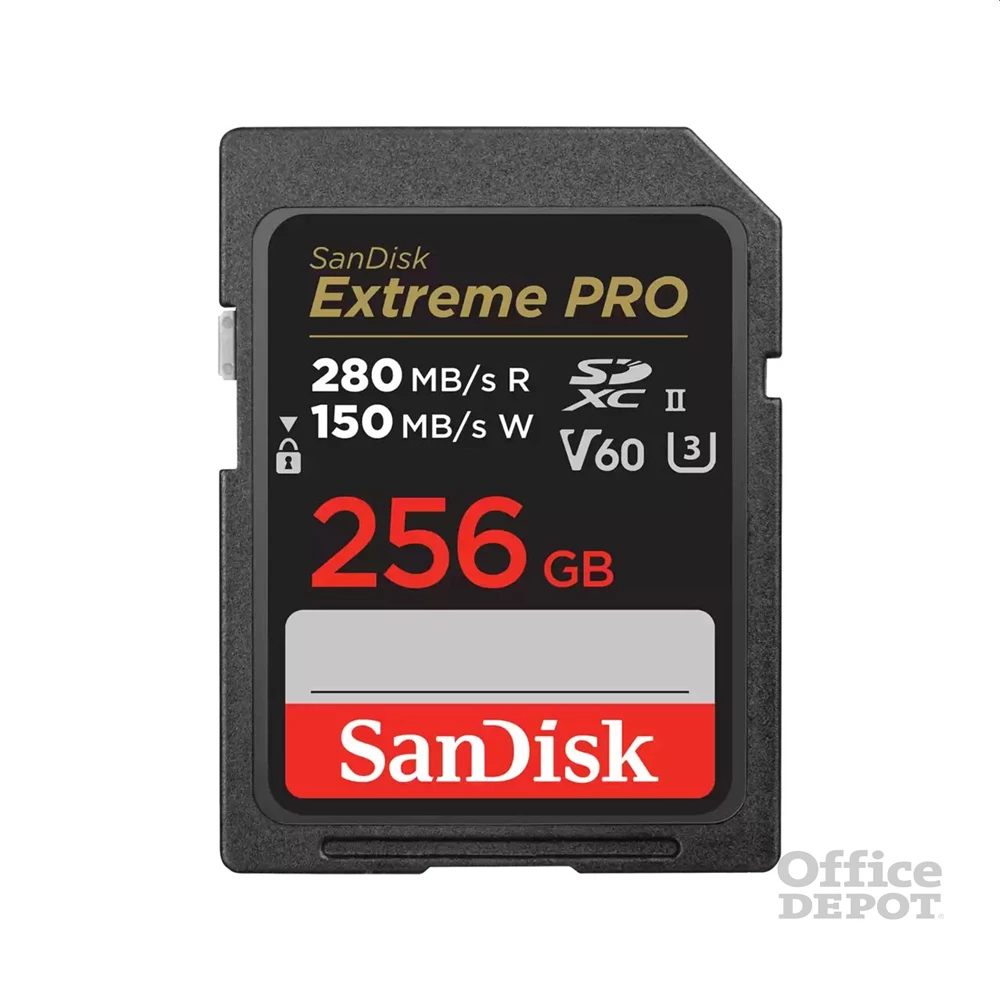 Sandisk 00215493 256GB SD Extreme Pro (SDXC Class 10 UHS-II U3) memóriakártya