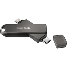 Sandisk 256GB USB C/Apple Lightning iXPAND LUXE Fekete (186554) Flash Drive