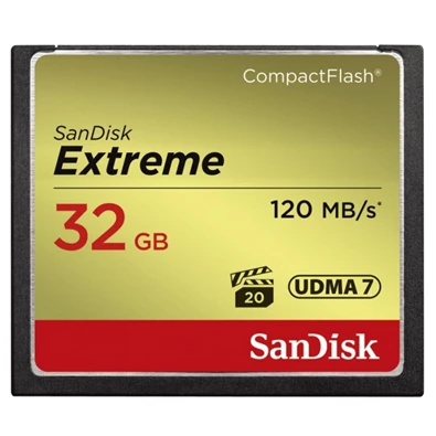 Sandisk 00124093 32GB Compact Flash Extreme memóriakártya Sandisk 00124093 32GB Compact Flash Extreme memóriakártya
