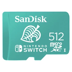 Sandisk 00186522 512GB SD micro (SDXC Class 10 UHS-I U3) Nintendo Switch memóriakártya Sandisk 00186522 512GB SD micro (SDXC Class 10 UHS-I U3) Nintendo Switch memóriakártya