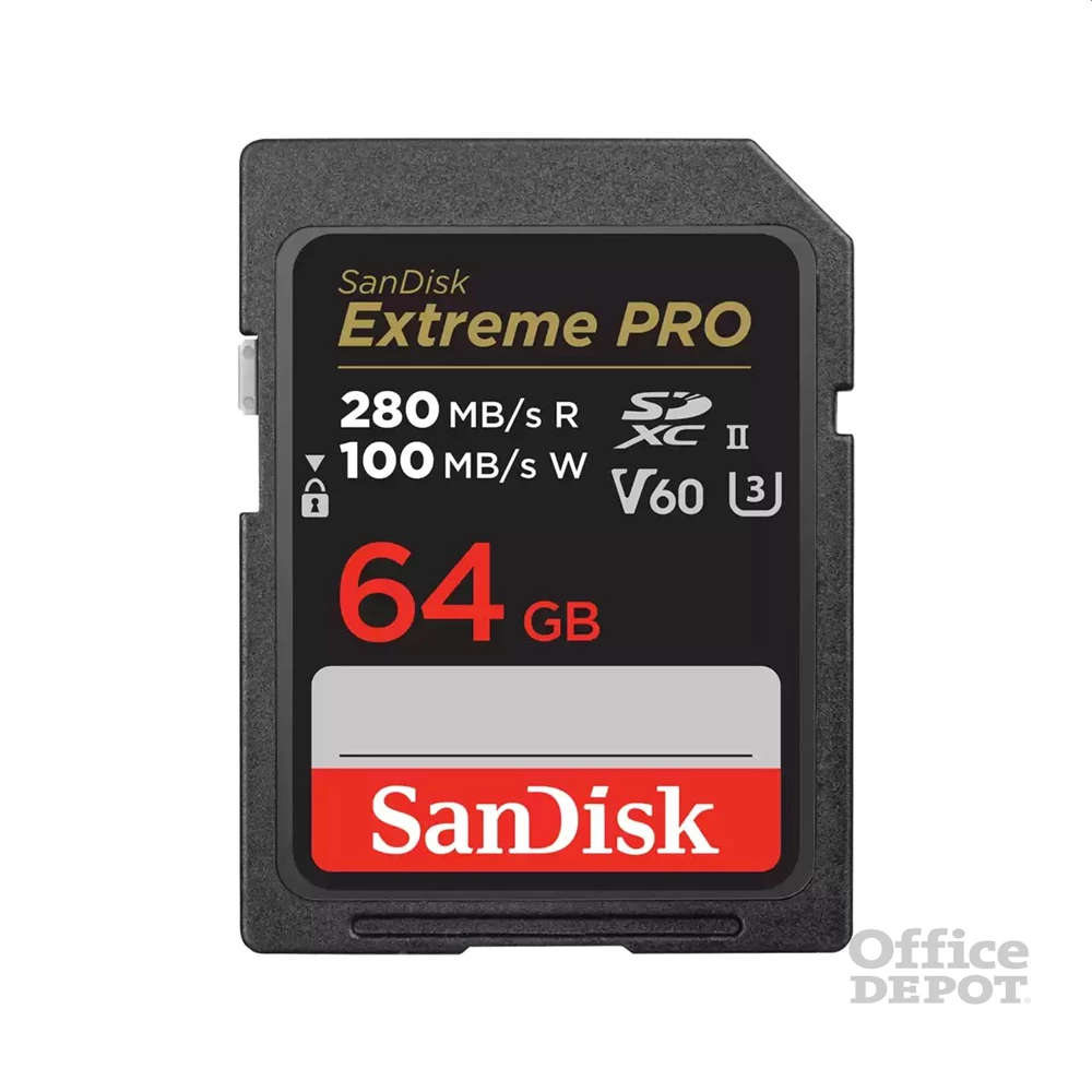 Sandisk 00215491 64GB SD Extreme Pro (SDXC Class 10 UHS-II U3) memóriakártya