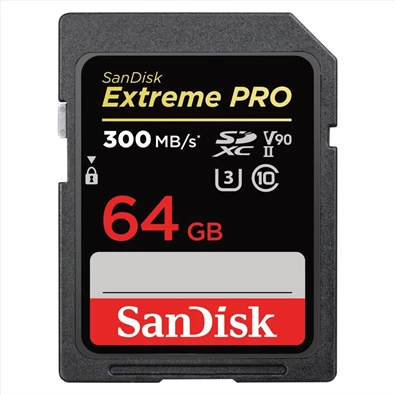 Sandisk 00121505 64GB SD (SDXC Class 10 UHS-II U3) Extreme Pro memóriakártya Sandisk 00121505 64GB SD (SDXC Class 10 UHS-II U3) Extreme Pro memóriakártya