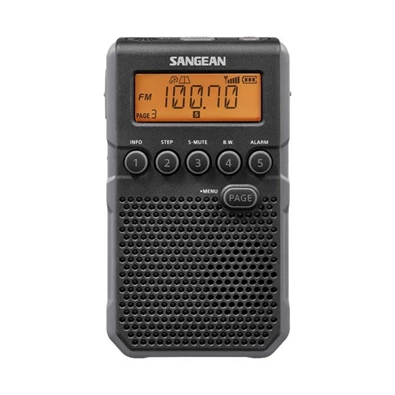 Sangean DT-800 digitális szintézeres FM-RDS hangszórós fekete zsebrádió Sangean DT-800 digitális szintézeres FM-RDS hangszórós fekete zsebrádió