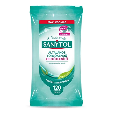Sanytol fertőtlenítő törlőkendő Sanytol fertőtlenítő törlőkendő